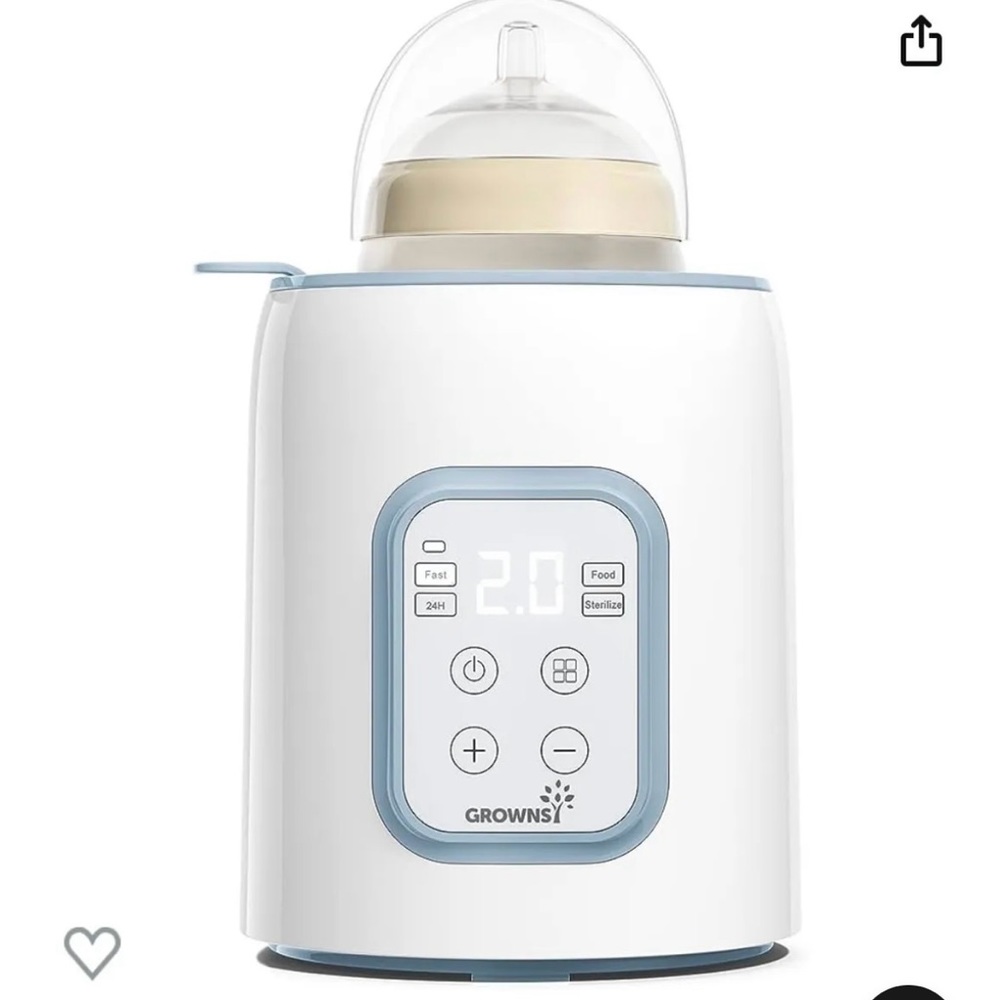 New Grownsy Bottle Warmer 8 In 1 Fast Baby Milk Warmer  w/Timer For Breast milk